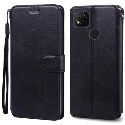 Card Holder Leather Protective Phone Case For Xiaomi Redmi 9C Case Luxury Leather Wallet Phone Case For Xiaomi Redmi 9C NFC Redmi9C 9 C NFC Flip Cover Shell