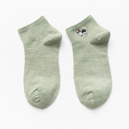Cartoon Socks Funny Animal Print Kawaii Socks Cute Happy Socks Unisex Crew Socks Cotton Socks Running Walking Climbing Warm Socks For Men And Women