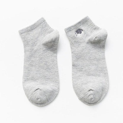 Cartoon Socks Funny Animal Print Kawaii Socks Cute Happy Socks Unisex Crew Socks Cotton Socks Running Walking Climbing Warm Socks For Men And Women