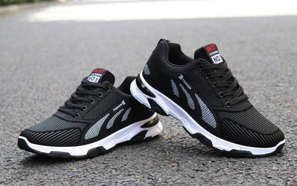 Casual Sneakers Cushioning Outdoor Running Shoes For Men Non-slip Sport Shoes Professional Athletic Training Men Air Trail Mesh Sneakers Walking Cross Training Tennis Sports Sneakers
