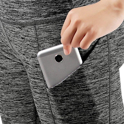 Casual Women's Yoga Pants Gym Fitness Sports Cropped Leggings Pocket Slim Pants Female Solid Color Women's Seamless Scrunch Legging Workout Leggings For Women Lift Tight Gym Yoga Home Pants