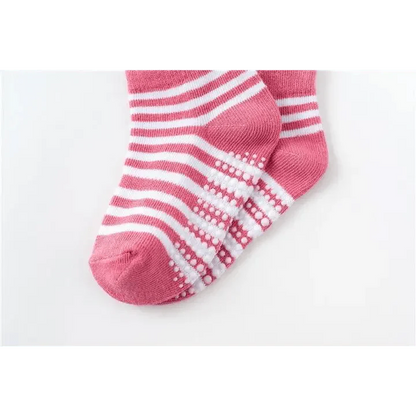 Children Cotton  6 Pairs/Set Anti-slip Socks For Boys Girl Rubber Kid Floor Sock With Grips For 0 To 6 Years Kids