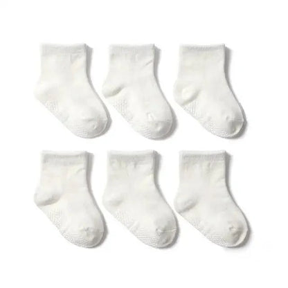 Children Cotton  6 Pairs/Set Anti-slip Socks For Boys Girl Rubber Kid Floor Sock With Grips For 0 To 6 Years Kids