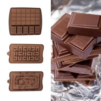 Chocolate Mold Silicone Waffle Pudding Baking Tool Love Fragments Shapes Mould Chocolate Chip Mold Baking Tool Cake Mold Popsicle Molds Non-Stick Silicone Candy Molds
