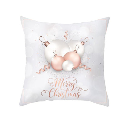 Christmas Decorations Snowflake Santa Claus Merry Christmas Cover Cushion Pillowcase Xmas Holiday Couch Pillows Rustic Christmas Decorations Winter Pillowcase for Living Room Home Happy New Year