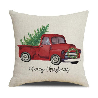 Christmas Green Stripe Pattern Cotton Linen Throw Pillow Christmas Stripe Pillow Cases Christmas Green Decorative Cushion Cover Cotton Linen Pillowcase Indoor Sofa Decorations Home Sofa Decorative Pillowcase 45X45CM