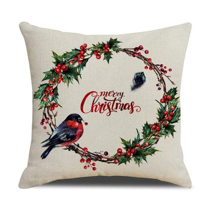 Christmas Green Stripe Pattern Cotton Linen Throw Pillow Christmas Stripe Pillow Cases Christmas Green Decorative Cushion Cover Cotton Linen Pillowcase Indoor Sofa Decorations Home Sofa Decorative Pillowcase 45X45CM