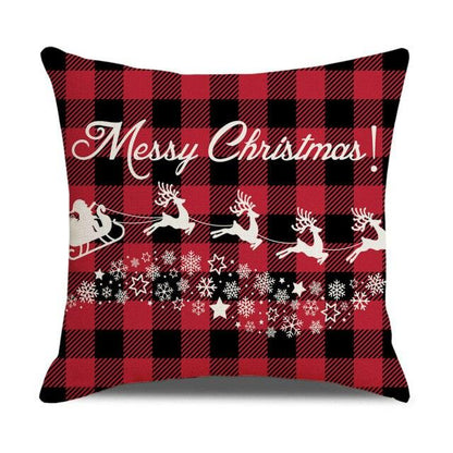 Christmas Pillow Covers Xmas Decorative Christmas Pillow Covers Christmas Decor Pillow Cases Retro Beautiful Cushion Cover Throw Pillowcase Winter Holiday Cushion Case For Home Decor 45x45CM