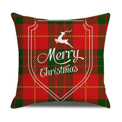 Christmas Pillow Covers Xmas Decorative Christmas Pillow Covers Christmas Decor Pillow Cases Retro Beautiful Cushion Cover Throw Pillowcase Winter Holiday Cushion Case For Home Decor 45x45CM