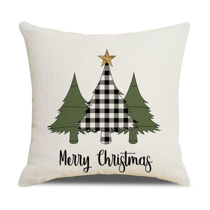 Christmas Pillow Covers Xmas Decorative Christmas Pillow Covers Christmas Decor Pillow Cases Retro Beautiful Cushion Cover Throw Pillowcase Winter Holiday Cushion Case For Home Decor 45x45CM