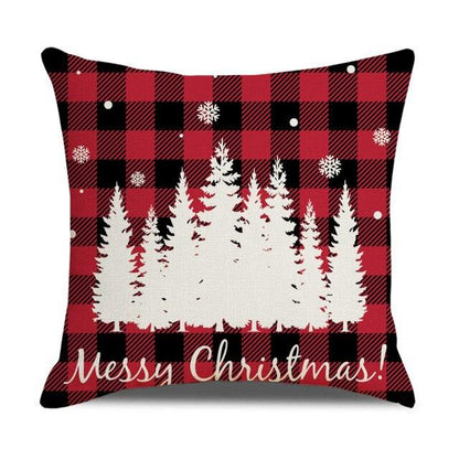 Christmas Pillow Covers Xmas Decorative Christmas Pillow Covers Christmas Decor Pillow Cases Retro Beautiful Cushion Cover Throw Pillowcase Winter Holiday Cushion Case For Home Decor 45x45CM