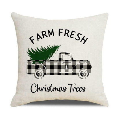 Christmas Pillow Covers Xmas Decorative Christmas Pillow Covers Christmas Decor Pillow Cases Retro Beautiful Cushion Cover Throw Pillowcase Winter Holiday Cushion Case For Home Decor 45x45CM
