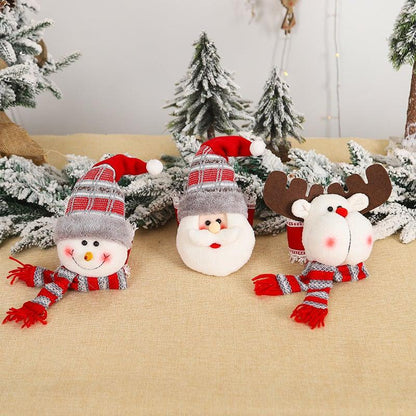Christmas Plaid Curtain Buckle Santa Snowman Curtain Tiebacks Tie Rope Christmas Decor Curtain Buckle Santa Claus Holdback Decor Snowman Drapes Holder For Home Window Xmas Ornaments Gift