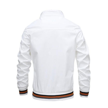 Classic Fashion Men’s Windbreaker Jackets Casual Jacket Men Outdoor Sports Spring Autumn Solid Color Jacket Stylish Jackets Men Jacket Lightweight Casual Slim Fit Jacket