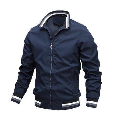 Classic Fashion Men’s Windbreaker Jackets Casual Jacket Men Outdoor Sports Spring Autumn Solid Color Jacket Stylish Jackets Men Jacket Lightweight Casual Slim Fit Jacket
