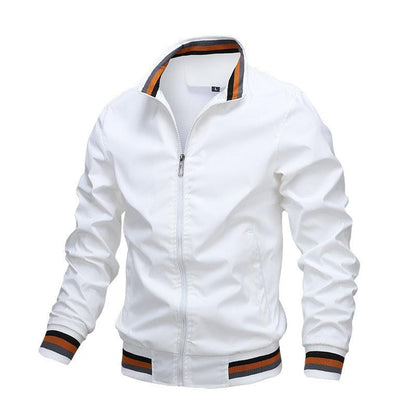 Classic Fashion Men’s Windbreaker Jackets Casual Jacket Men Outdoor Sports Spring Autumn Solid Color Jacket Stylish Jackets Men Jacket Lightweight Casual Slim Fit Jacket