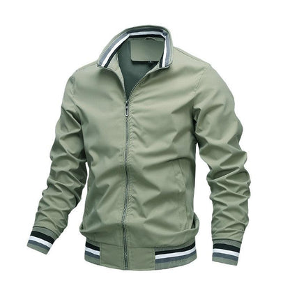 Classic Fashion Men’s Windbreaker Jackets Casual Jacket Men Outdoor Sports Spring Autumn Solid Color Jacket Stylish Jackets Men Jacket Lightweight Casual Slim Fit Jacket