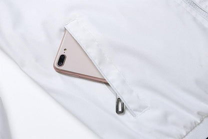 Classic Fashion Men’s Windbreaker Jackets Casual Jacket Men Outdoor Sports Spring Autumn Solid Color Jacket Stylish Jackets Men Jacket Lightweight Casual Slim Fit Jacket