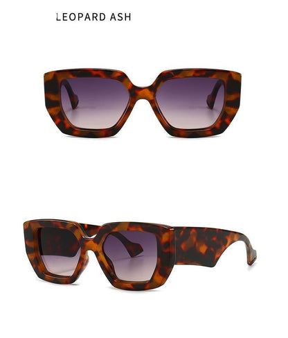 Classic Frames Style New Vintage Fashion Square Sunglasses For Men & Women Famous Luxury Design Big Frame Gradient SunGlasses For Female