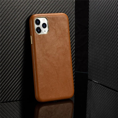 Classic Leather Case Compatible with iPhone Slim Leather Protective Case Midnight Green Luxury Genuine Leather Cover For iPhone 14 Pro 13 12 11 Pro Max X XS XR 7 8 Plus Case Vintage Leather Business Men Iphone Case