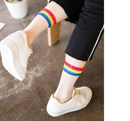 Classic Letter Print Fashion Sporty Short Socks Girls Cute Harajuku Socks Casual Cool Skateboard Socks Made Out Of Pure Cotton Breathable Socks For Men And Women