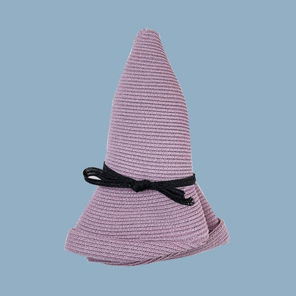 Classic Style Straw Hat Women Foldable Traveling Summer Women's Big Sun Hat Vintage Design Wide Side Straw Hat Female Summer Beach Hat Holiday Party Cap 56-58CM