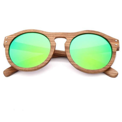 Classic Style Wood Retro Style Sunglasses For Men And Women Sunglasses Stylish New Frames  Round Shape Sunglasses Frame Round Polarized