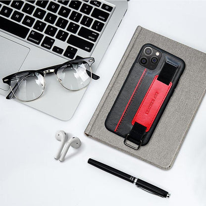 Classic Vintage Design Leather Belt Style With Strap Case for iPhone 14 13 12 Mini 11 Pro Max XS XR Max 8 7 6S Plus PU Leather Wristband Card Holder Full Cover Business Simple Iphone Case For Men And Women
