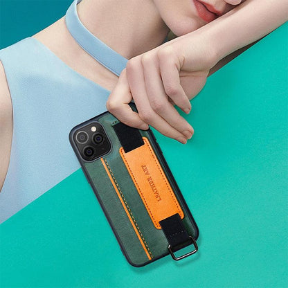 Classic Vintage Design Leather Belt Style With Strap Case for iPhone 14 13 12 Mini 11 Pro Max XS XR Max 8 7 6S Plus PU Leather Wristband Card Holder Full Cover Business Simple Iphone Case For Men And Women