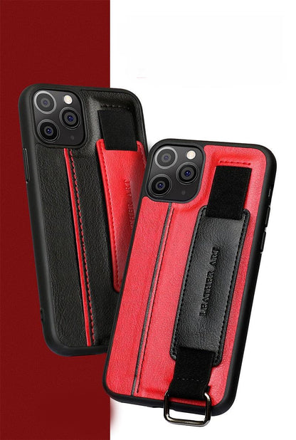 Classic Vintage Design Leather Belt Style With Strap Case for iPhone 14 13 12 Mini 11 Pro Max XS XR Max 8 7 6S Plus PU Leather Wristband Card Holder Full Cover Business Simple Iphone Case For Men And Women
