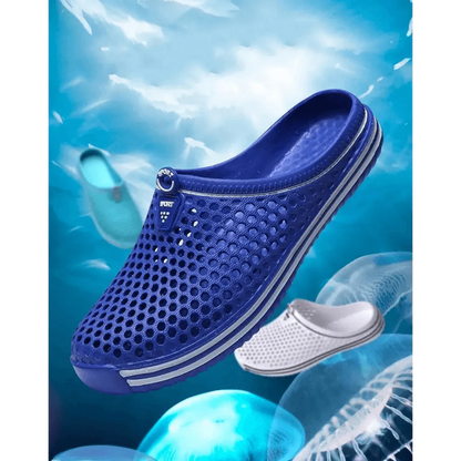 Classic Women Shoes Beach Closed Toe Slippers Unisex Hollow Out Casual Couple Flip Flops Garden Clogs  Non-slide Men And Women Slippers