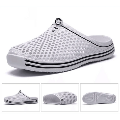 Classic Women Shoes Beach Closed Toe Slippers Unisex Hollow Out Casual Couple Flip Flops Garden Clogs  Non-slide Men And Women Slippers