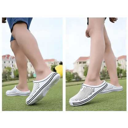Classic Women Shoes Beach Closed Toe Slippers Unisex Hollow Out Casual Couple Flip Flops Garden Clogs  Non-slide Men And Women Slippers