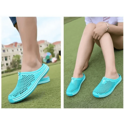 Classic Women Shoes Beach Closed Toe Slippers Unisex Hollow Out Casual Couple Flip Flops Garden Clogs  Non-slide Men And Women Slippers