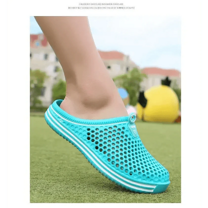 Classic Women Shoes Beach Closed Toe Slippers Unisex Hollow Out Casual Couple Flip Flops Garden Clogs  Non-slide Men And Women Slippers