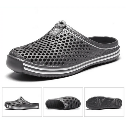 Classic Women Shoes Beach Closed Toe Slippers Unisex Hollow Out Casual Couple Flip Flops Garden Clogs  Non-slide Men And Women Slippers