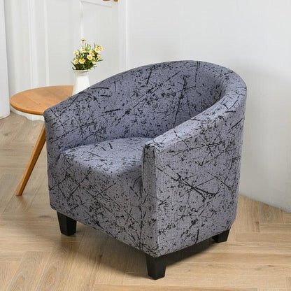 Club Chair Cover Armchair Slipcover Geometric Printed Small Sofa Covers Protect For Pets Chair Decoration Chair Slipcover Decoration Club Chair Cover Spandex Elastic Armchair Slipcover Geometric Printed Small Sofa Covers Protect For Living Room Hotel Bar