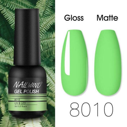 Colorful Glossy Gel Nail Polish 8ml Modern Permanent UV LED Nails Gel Luxury Fashion For Women and Girls Shine Design