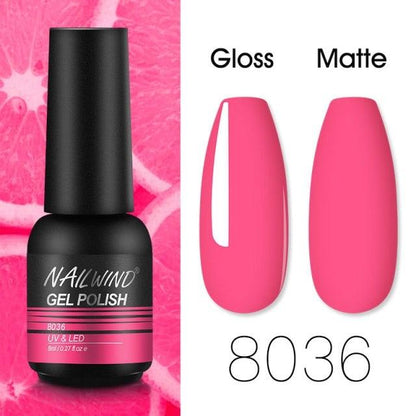 Colorful Glossy Gel Nail Polish 8ml Modern Permanent UV LED Nails Gel Luxury Fashion For Women and Girls Shine Design