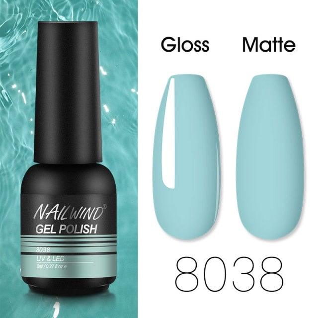 Colorful Glossy Gel Nail Polish 8ml Modern Permanent UV LED Nails Gel Luxury Fashion For Women and Girls Shine Design
