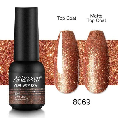 Colorful Glossy Gel Nail Polish 8ml Modern Permanent UV LED Nails Gel Luxury Fashion For Women and Girls Shine Design