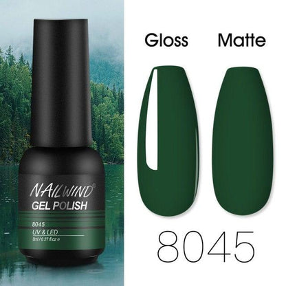 Colorful Glossy Gel Nail Polish 8ml Modern Permanent UV LED Nails Gel Luxury Fashion For Women and Girls Shine Design