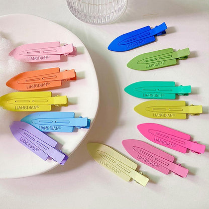 Colorful Hair Clips Seamless Metal Barrettes No Mark Pin Curl Clip Makeup No Crease Hair Styling Tools Modeling Styling Tools Hairpin Gorgeous Hair Accessories For Women
