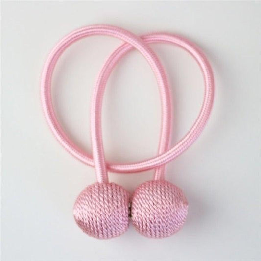 Colorful Magnetic Curtain Tieback Roll Tie Backs Accessories Curtains Holder Holdback Cilp Buckle Strap Rope Home Decorative Rope Holdback Holder Simple Modern Tie Backs Holders For Small Thin Sheer Window Decoration 49CM