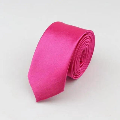 Colorful Men Polyester Slim Men Necktie Simple Design Party Necktie Wedding And Daily Wear Neck Ties