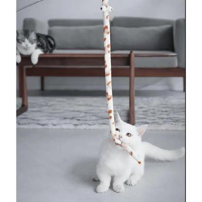 Colorful Rod Wand Feather Teaser Exerciser For Cats Soft Funny Interactive Toy For Pets Cute Cat Accessories