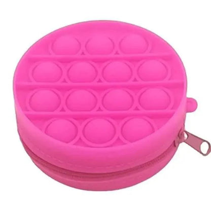 Colorful Stress Relief Squeeze Anti Stress Pop It Soft Pencil Case For Students Rainbow Color School Case