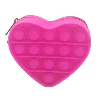 Colorful Stress Relief Squeeze Anti Stress Pop It Soft Pencil Case For Students Rainbow Color School Case