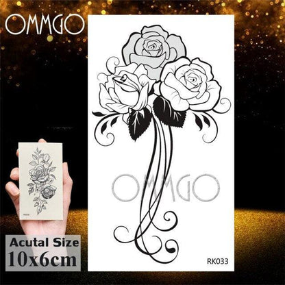Colorful Tribal Tattoo Feather Temporary Tattoos Custom Waterproof Modern Tatoos Luxury Design
