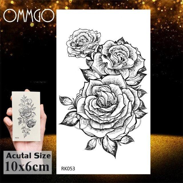 Colorful Tribal Tattoo Feather Temporary Tattoos Custom Waterproof Modern Tatoos Luxury Design